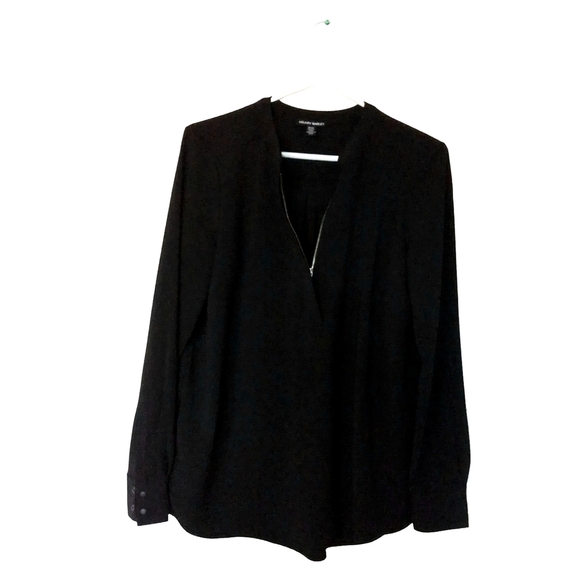HILARY RADLEY WOMENS MEDIUM BLACK LONG SLEEVE SHIRT - Picture 3 of 3